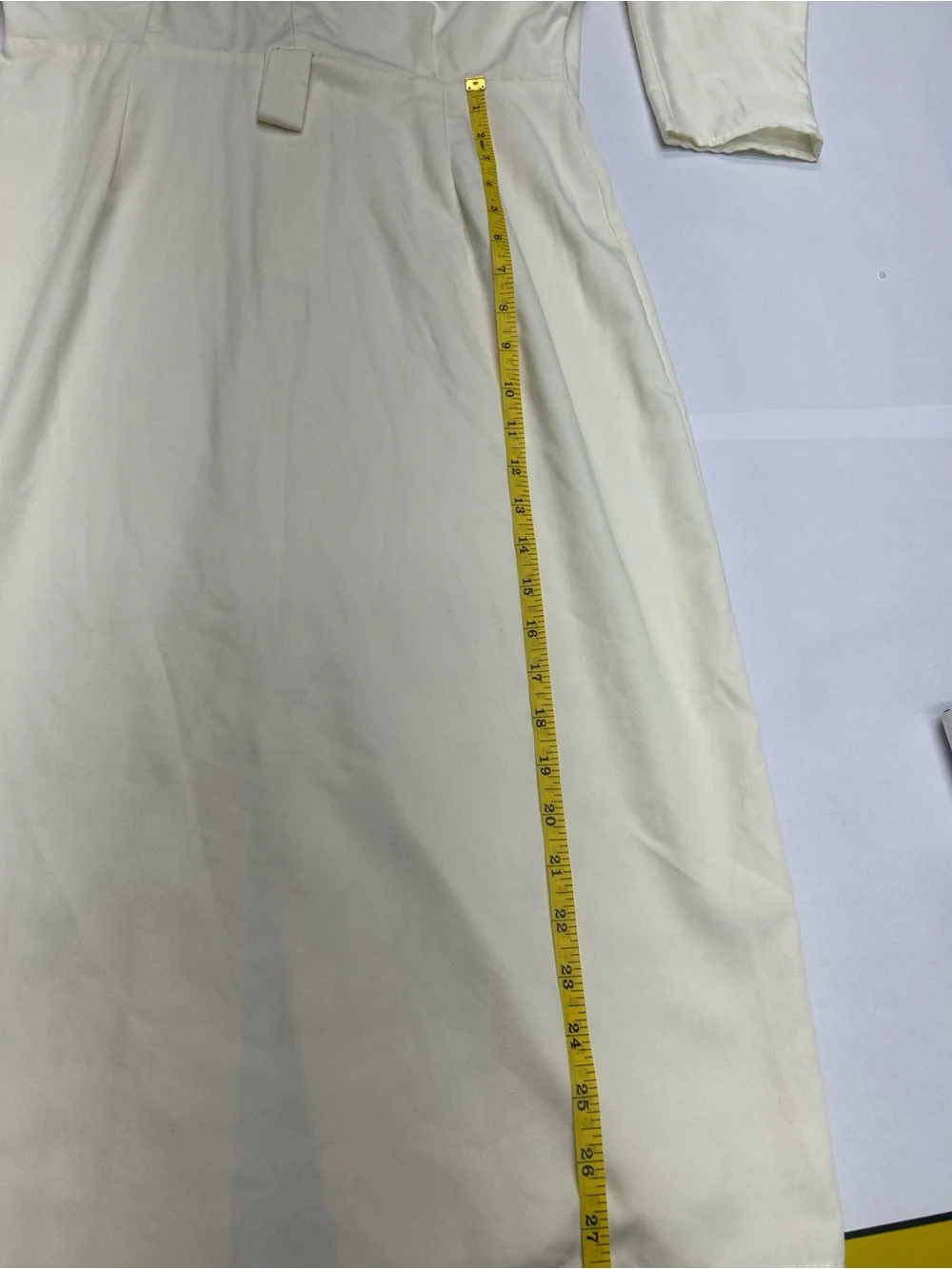 Vintage Positive Influence White Flame Shoulder Western Midi Dress Set 9/10